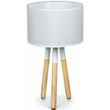 Lanterfant | Tafellamp Kim diameter 23 cm x hoogte 40 cm wit tafellampen katoen, hout tafellampen verlichting | NADUVI outlet