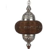 Collectione | Hanglamp Arabesque diameter 25 x 49 cm bruin hanglampen ijzer hanglampen verlichting | NADUVI outlet