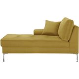 Corinne Cobson Home | Chaise longue Dillinger armleuning lengte 149 cm x diepte 105 cm x hoogte 86 cm geel chaise longues | NADUVI outlet