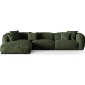 3-zits hoekbank Martina links velvet | Micadoni