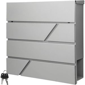 Tuindecoratie - Grijs - Staal - Afmetingen 11x37x37 cm