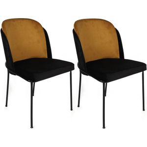 Set van 2 eetkamerstoelen Dore velvet | Atelier Del Sofa