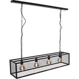 Jax Design | Hanglamp Frame Gaas 4-lichts lengte 120cm x breedte 25cm x hoogte145cm zwart Metaal hanglampen | NADUVI outlet