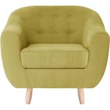 Jalouse Maison | Fauteuil Vicky - totaal: lengte 90 cm x diepte 88 cm x hoogte geel fauteuils - frame: versterkt en thermoverwarmd | NADUVI outlet