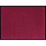 Effen deurmat Plain wasbaar 30°C - rood 90x150 cm