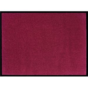 Effen deurmat Plain wasbaar 30°C - rood 90x150 cm