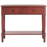 Safavieh Furniture | Sidetable Lison lengte 34 cm x breedte 90 cm x hoogte 74,93 cm rood sidetables hout meubels tafels | NADUVI outlet