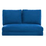 Comfortabele en stijlvolle 2-zits slaapbank - 100% metalen frame - Blauw