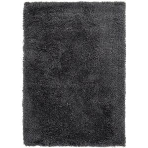 Vercai Rugs Soho Collectie - Hoogpolig Vloerkleed - Shaggy Tapijt voor Woonkamer - Polyester - Antraciet - 80x150 cm