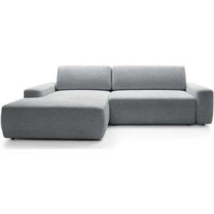 NADUVI Collection - Hoekslaapbank Elis - Lichtgrijs - Chenille