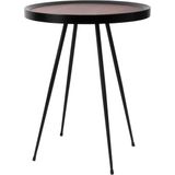LEITMOTIV | Bijzettafel Bateau diameter 45 cm x hoogte 56 cm zwart bijzettafels medium-density fibreboard met meubels tafels | NADUVI outlet