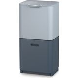 Joseph Joseph | Editions Sky Intelligent Waste lengte 37 cm x breedte 39 cm x hoogte 81 cm blauw afvalemmers roestvrij staal | NADUVI outlet