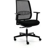 Deskterior | Bureaustoel New York Ergonomisch breedte 64.6 cm x diepte 59 cm x hoogte 95 cm zwart bureaustoelen stof, kunststof | NADUVI outlet