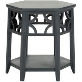 Safavieh Furniture | Bijzettafel Kamilla lengte 46 cm x breedte 45 cm x hoogte 45.97 cm zwart, grijs grijs bijzettafels | NADUVI outlet
