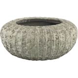 PTMD Collection | Bloempot Linny diameter 42 cm x hoogte 20 cm lichtgroen bloempotten keramiek vazen & bloempotten decoratie | NADUVI outlet