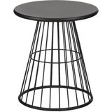 Mica Decorations | Tuintafel Tirana diameter 60 cm x hoogte 68 cm zwart tuintafels ijzer tuinmeubelen tuin & balkon | NADUVI outlet
