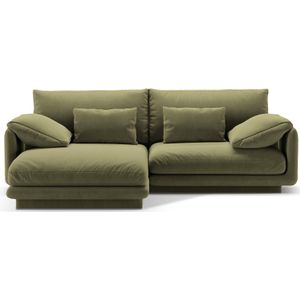 3-zits hoekbank Torino links velvet | Micadoni