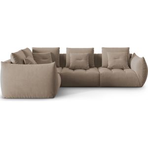 Hoekbank Bloom links 3-zits velvet | Micadoni