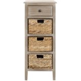 Safavieh Furniture | Kastje Roxana lengte 39 cm x breedte 38 cm x hoogte 90.93 cm beige ladekasten hout kasten meubels | NADUVI outlet
