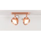 Zuiver | Spotlamp Dice-2 LED lengte 28 cm x breedte 12 cm x hoogte 19 cm koperkleurig spots aluminium, staal verlichting | NADUVI outlet
