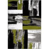 More99 | Vloerkleed Dominica Roseau kunststof groen 120.00x170.00x1.50 cm rechthoekige vloerkleden | NADUVI