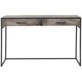 Dimehouse | Dressoir Tamar breedte 120 cm x diepte 40 cm x hoogte 76 cm bruin, grijs dressoirs acaciahout, metaal meubels | NADUVI outlet