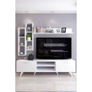 TV-meubel Istanbul met wandplanken | My Interior