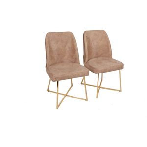 Set van 2 eetkamerstoelen Madrid velvet | Atelier Del Sofa