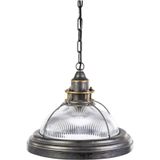 PTMD Collection | Hanglamp Gravis lengte 41 cm x breedte 41 cm x hoogte 38 cm grijs, naturel hanglampen hout, metaal hanglampen | NADUVI outlet