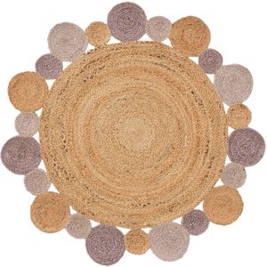 Kindervloerkleed Bubbles jute rond | Benuta