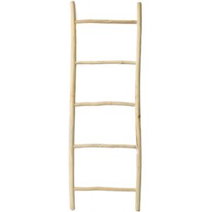 Bazar Bizar - Ladderrek Tulum - Naturel - Handdoekenhouder - 60 cm x 165 cm