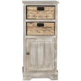 Safavieh Furniture | Kastje Zélie lengte 39 cm x breedte 40 cm x hoogte 88.90 cm beige ladekasten hout kasten meubels | NADUVI outlet
