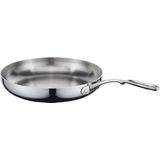 MasterChef | Tri Ply Koekenpan large: diameter 28 cm zilverkleurig potten & pannen aluminium, roestvrij staal kookgerei | NADUVI outlet