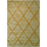 More99 | Vloerkleed Luxury Lines viscose geel 160x230x1.3 cm rechthoekige vloerkleden | NADUVI