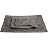 D&M Deco | Dienblad Slate lengte 50 cm x breedte 50 cm grijs kommen & schalen leisteen servies koken & tafelen | NADUVI outlet