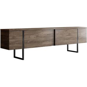 tv meubel Woody Fashion  180 x  Walnut Black