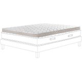 Ted Lapidus Maison | Matras Topa 90 x 190 cm x dikte 6 cm beige matrassen memory-foam bed & bad bedden & matrassen | NADUVI outlet