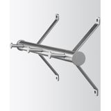Spinder Design | Bebop 3-haaks kapstok nikkel 17.7 x 40.6 x 12.4 nikkel kapstokken staal opbergen decoratie | NADUVI outlet