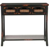 Safavieh Furniture | Ladekast Ilena lengte 37 cm x breedte 86 cm x hoogte 76.20 cm zwart ladekasten hout kasten meubels | NADUVI outlet