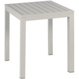 Exotan | Tuintafel Venice Vierkant lengte 70 cm x breedte 70 cm x hoogte 75.5 cm cremekleurig tuintafels aluminium tuinmeubelen | NADUVI outlet