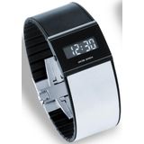Jacob Jensen | Horloge 530 Digital breedte 2.9 / 2.6 cm zilverkleurig, zwart horloges horlogekast: titanium glas: saffierkristal, | NADUVI outlet