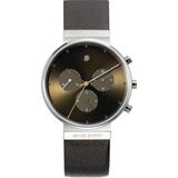 Jacob Jensen | Horloge 604 Titanium Chronograph breedte 3.7 cm zwart horloges horlogekast: titanium glas: saffierkristal, | NADUVI outlet