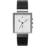 Jacob Jensen | Horloge 806 RVS Rectangular Chronograph breedte 3.2 cm zwart, zilverkleurig horloges horlogekast: roestvrij | NADUVI outlet