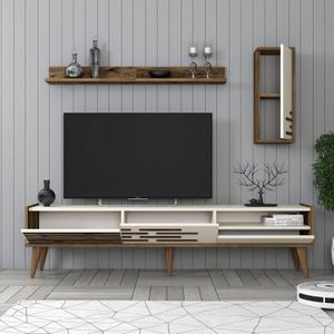 Set van TV-meubel en wandrekken Valensiya | Kalune Design