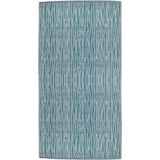 Mica Decorations | Outdoorvloerkleed Lane lengte 180 cm x breedte 120 cm blauw rechthoekige vloerkleden polypropyleen vloerkleden | NADUVI outlet