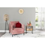 Dimehouse | Fauteuil Peppin zithoogte 46 cmzitdiepte 59 cmhoogte 85 cmdikte roze fauteuils velours stof stoelen & fauteuils | NADUVI outlet