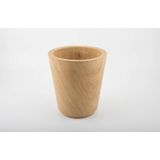 D&M Deco | Bloempot Simple lengte 24 cm x breedte 24 cm x hoogte 26.5 cm naturel bloempotten hout vazen & bloempotten decoratie | NADUVI outlet