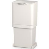 Joseph Joseph | Intelligent Waste Totem Pop Afvalemmer lengte 37 cm x breedte 39 cm x hoogte 81 cm zilverkleurig afvalemmers | NADUVI outlet