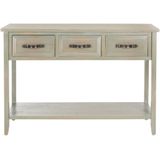 Safavieh Furniture | Ladekast Primm lengte 114 cm x breedte 38 cm x hoogte 76.20 cm grijs ladekasten hout kasten meubels | NADUVI outlet