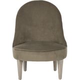 Safavieh Furniture | Fauteuil Grada lengte 85 cm x breedte 72 cm x hoogte 79.50 cm donker taupe fauteuils textiel stoelen | NADUVI outlet